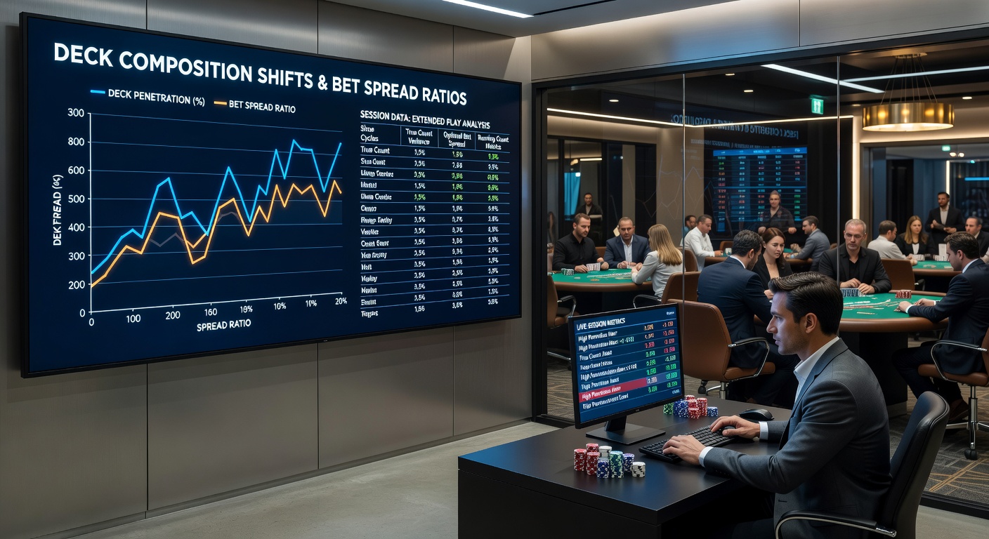 Analyse von Bet-Spread-Anpassungen basierend auf veränderten Kartenverteilungen in Blackjack