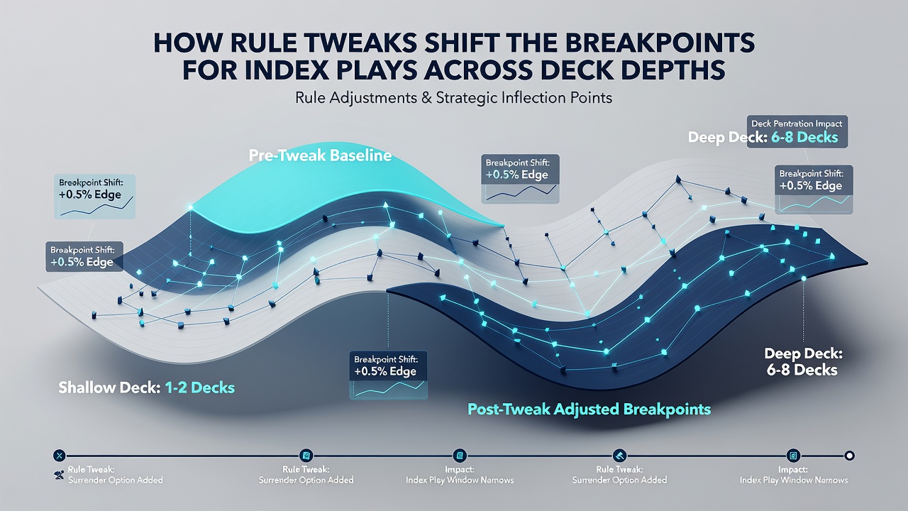 Grafik mit Breakpoint-Verschiebungen bei unterschiedlichen Regelsets und Deck-Tiefen