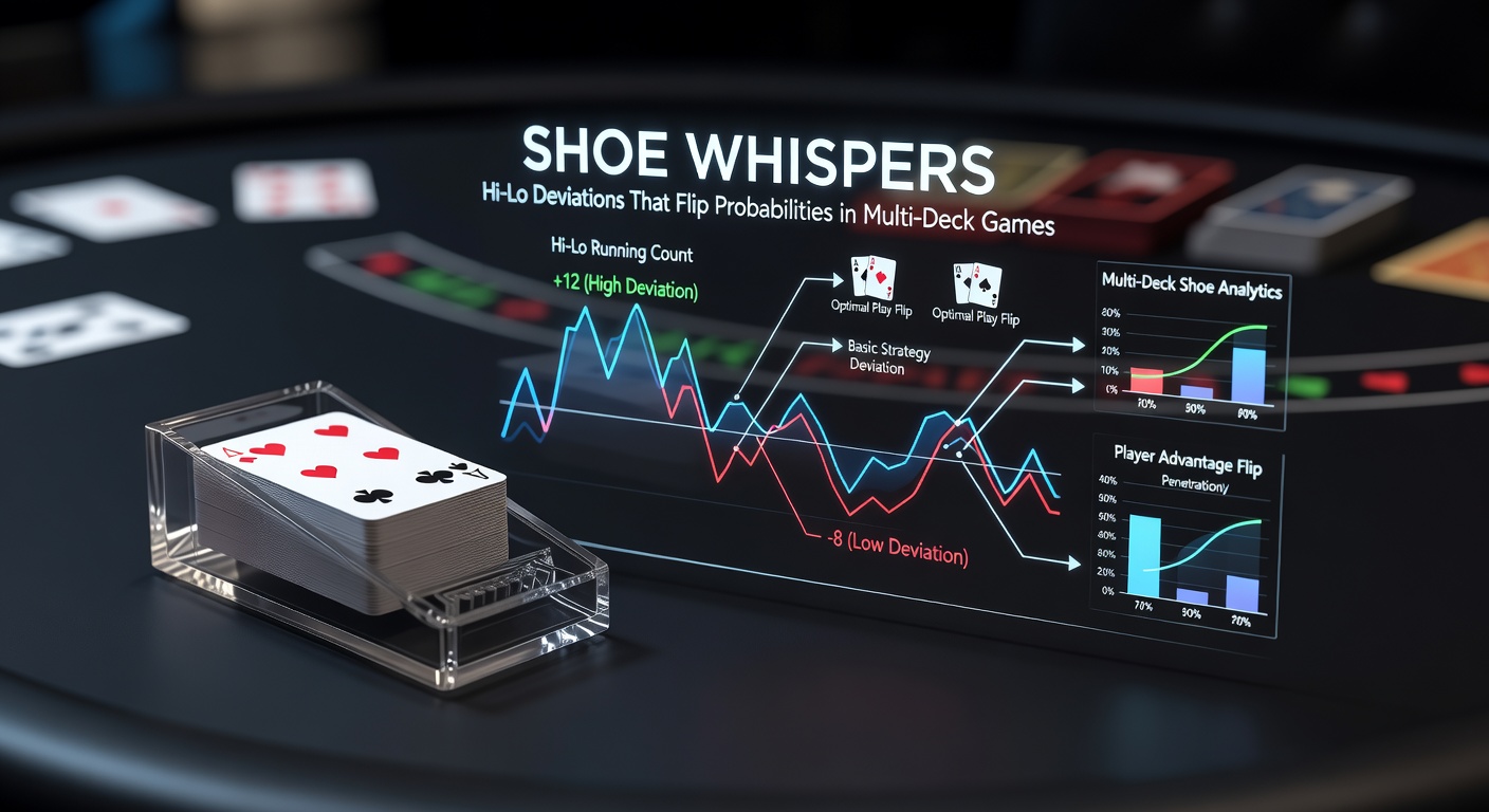 Tabelle mit Hi-Lo-Index-Abweichungen für Multi-Deck-Blackjack, inklusive True Count-Werten und Basic-Strategy-Änderungen
