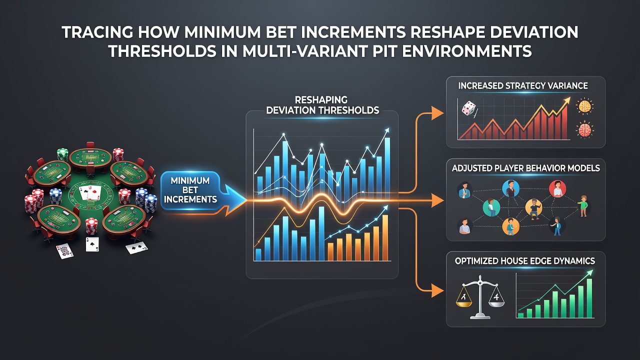 Analyse von Abweichungsschwellen bei variierenden Mindestwetten in Blackjack-Pits
